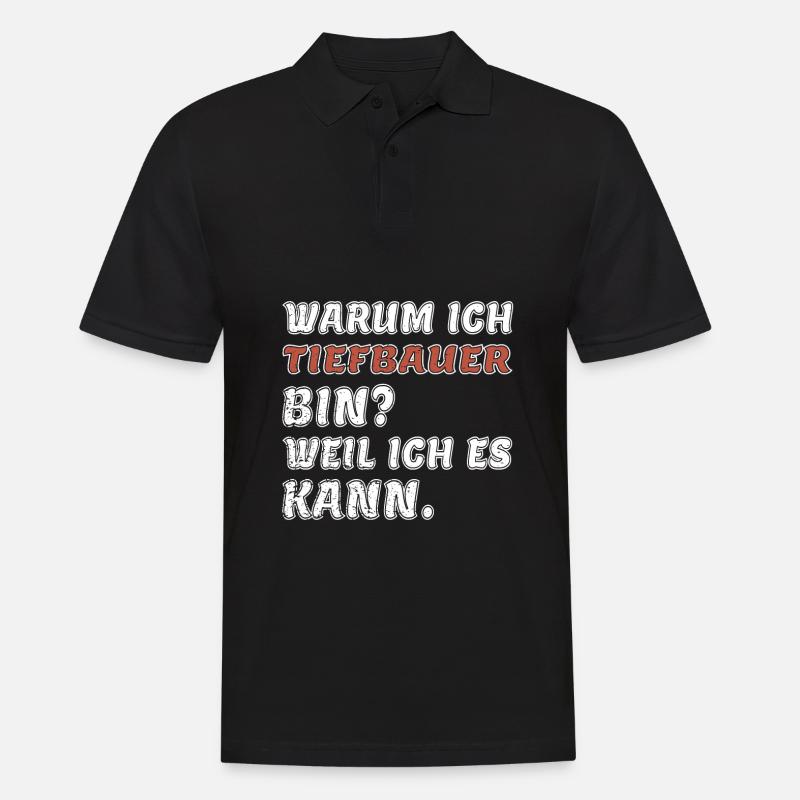 iefbauer Spruch Lustig Sprüche - Männer Poloshirt - Schwarz