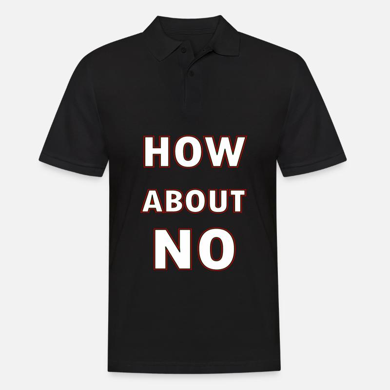 Que diriez-vous de non - Polo Homme - noir