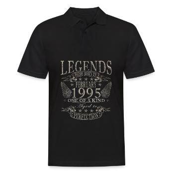 February 1995| February 1995 Jubilee 1995 - Men's Polo Shirt - black - Front - Kai (181cm)