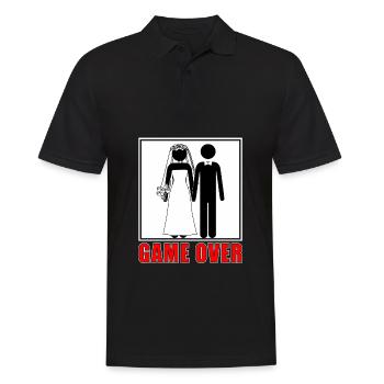 Mariage Game Over - Polo Homme - noir - Devant - Kai (181cm)