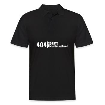 Erreur 404 : Motivation introuvable - Polo Homme - noir - Devant - Kai (181cm)