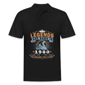 Motard Motard Né en 1980 - Polo Homme - noir - Devant - Kai (181cm)