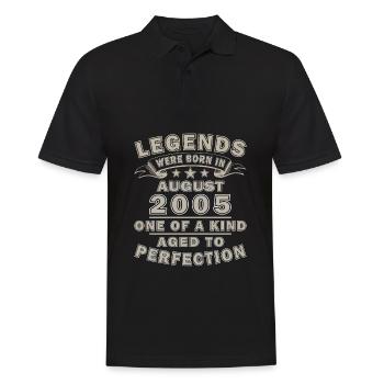 20th Anniversary - Original - August 2005 - Men's Polo Shirt - black - Front - Kai (181cm)