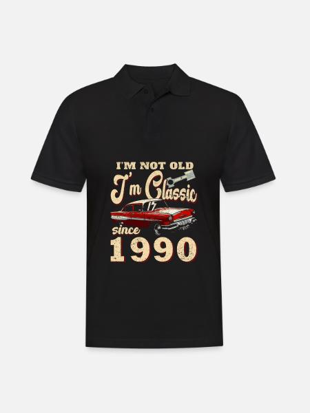 Né en 1990 - Polo Homme - noir
