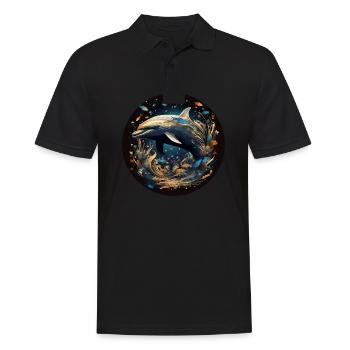 Dauphin pour les animaux marins Fans Cadeau Vacances Plage - Polo Homme - noir - Devant - Kai (181cm)