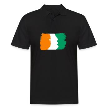 Cadeau de pays de l'équipe de football de Côte d'Ivoire - Polo Homme - noir - Devant - Kai (181cm)