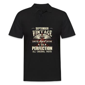 Retro Legends Birthday Gift September 1996 - Men's Polo Shirt - black - Front - Kai (181cm)