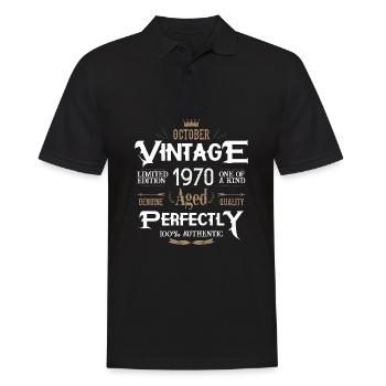Octobre 1970 né Legends Birthday - Polo Homme - noir - Devant - Kai (181cm)