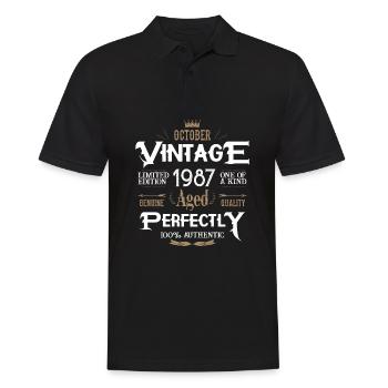 Octobre 1987 né Legends Birthday - Polo Homme - noir - Devant - Kai (181cm)
