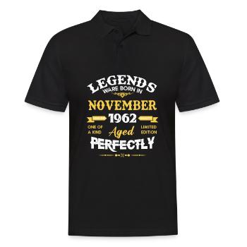 Novembre 1962 Millésime anniversaire - Polo Homme - noir - Devant - Kai (181cm)
