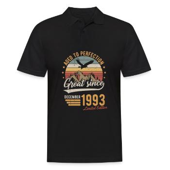 Décembre 1993 Cadeau d’anniversaire en édition limitée - Polo Homme - noir - Devant - Kai (181cm)
