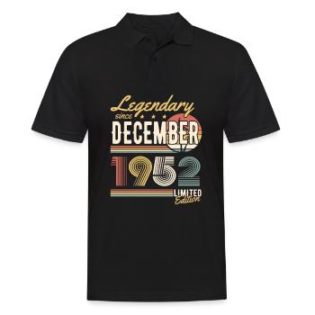 Legendary Since December 1952 Limited Edition - Männer Poloshirt - Schwarz - Vorne - Kai (181cm)