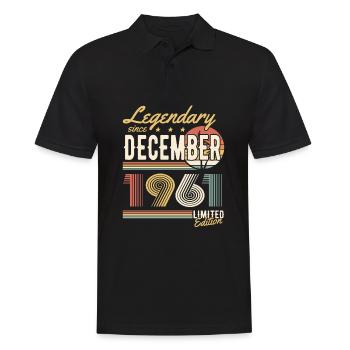 Legendary Since December 1961 Limited Edition - Männer Poloshirt - Schwarz - Vorne - Kai (181cm)