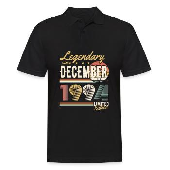 Legendary Since December 1994 Limited Edition - Männer Poloshirt - Schwarz - Vorne - Kai (181cm)
