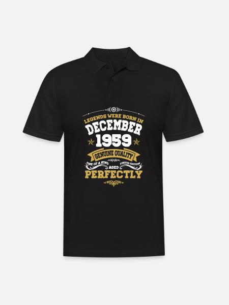 Millésime parfaitement vieilli décembre 1959 - Polo Homme - noir