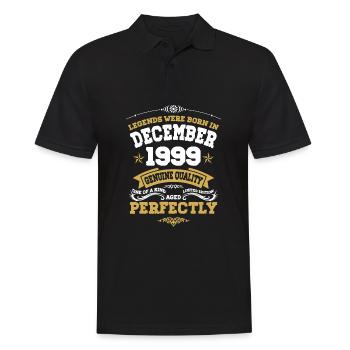 Millésime parfaitement vieilli décembre 1999 - Polo Homme - noir - Devant - Kai (181cm)