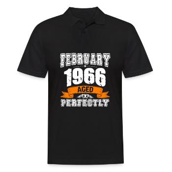 Cadeau d'anniversaire vintage de janvier 1966 - Polo Homme - noir - Devant - Kai (181cm)