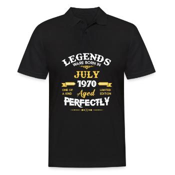 Millésime vieilli à la perfection juillet 1970 - Polo Homme - noir - Devant - Kai (181cm)