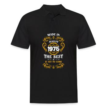 Fabriqué en août 1975 Le meilleur - Polo Homme - noir - Devant - Kai (181cm)