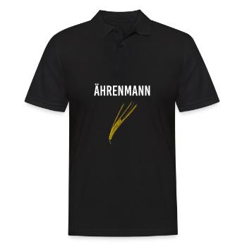 Ährenmann Bauer & Landwirt mit Ehre Getreide - Männer Poloshirt - Schwarz - Vorne - Kai (181cm)