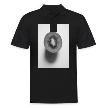 Kiwi - Männer Poloshirt - Schwarz - Vorne - Kai (181cm)