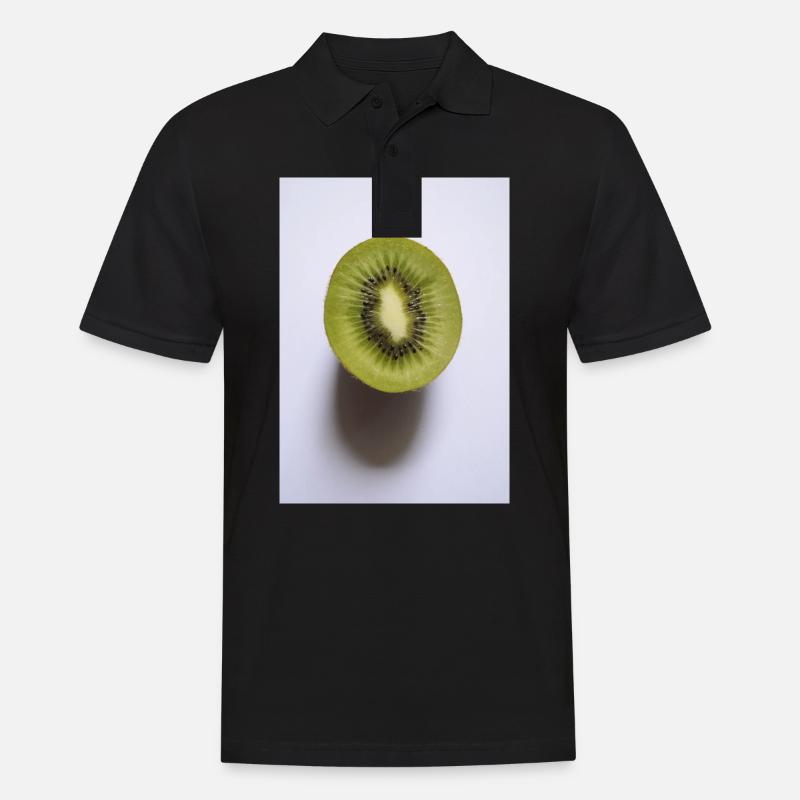 Kiwi - Männer Poloshirt - Schwarz