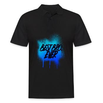 Best Bro Ever Bester Bruder Geschenk Familie - Männer Poloshirt - Schwarz - Vorne - Kai (181cm)
