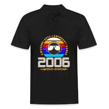 2006 - Männer Poloshirt - Schwarz - Vorne - Kai (181cm)