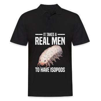Asseln - Männer Poloshirt - Schwarz - Vorne - Kai (181cm)