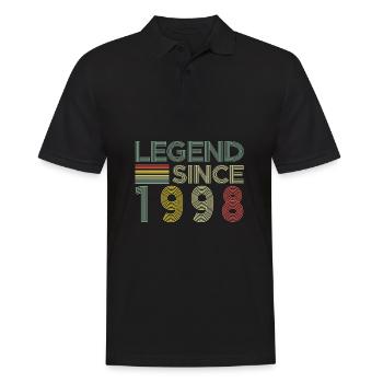 Légende depuis avril 1998 cadeau - Polo Homme - noir - Devant - Kai (181cm)