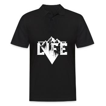 LA VIE DE L'AVENTURE - Polo Homme - noir - Devant - Kai (181cm)