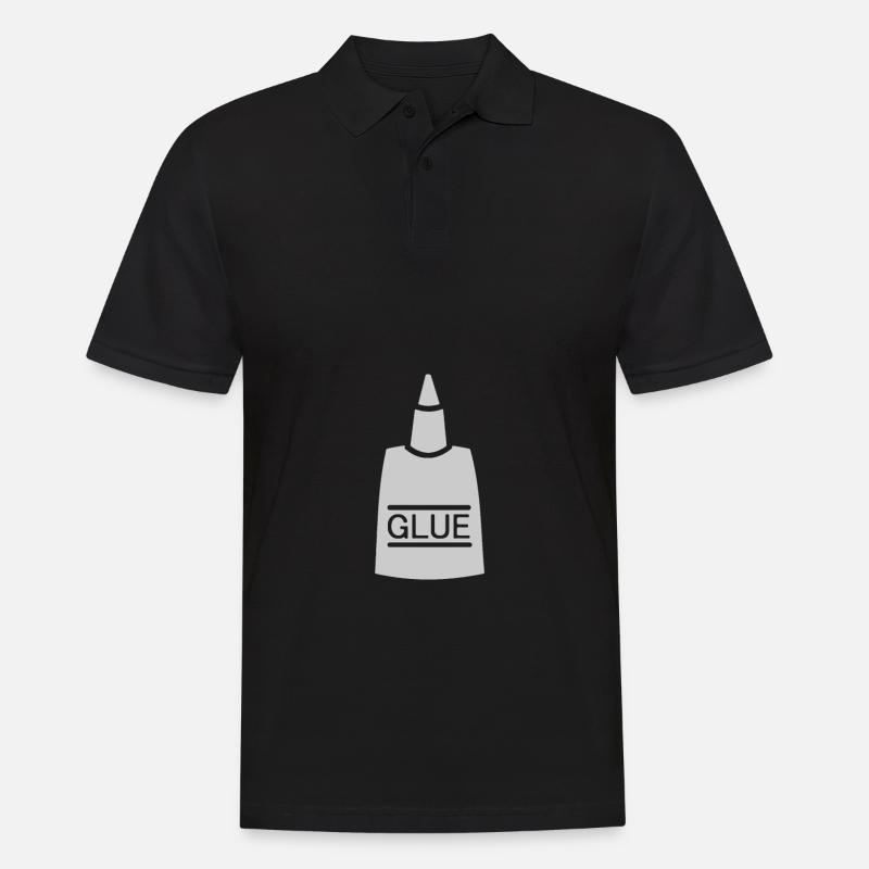 Kleber - Männer Poloshirt - Schwarz