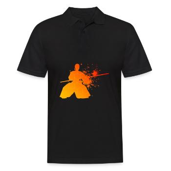 Aïkido Hommes Femmes Aikidoka Arts Martiaux Arts Martiaux Arts Martiaux - Polo Homme - noir - Devant - Kai (181cm)