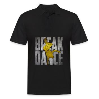 break dancing - Men's Polo Shirt - black - Front - Kai (181cm)