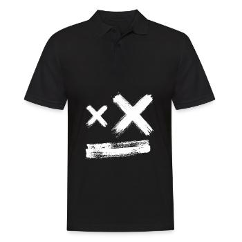 Dead Brush Mask - white - Men's Polo Shirt - black - Front - Kai (181cm)