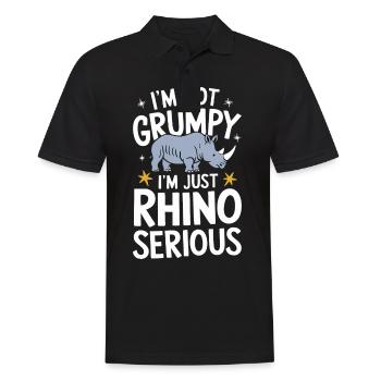 Rhinocéros Rhinocéros - Polo Homme - noir - Devant - Kai (181cm)