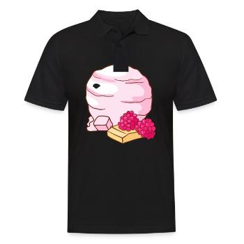 Himbeer Eis Speiseeis Eiskrem Eiscreme Kugeleis - Männer Poloshirt - Schwarz - Vorne - Kai (181cm)