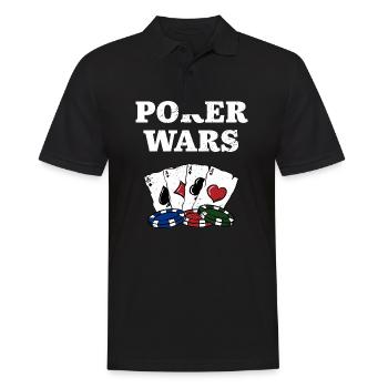 Poker Wars Gambler Casino Gambling Gaming Place - Polo Homme - noir - Devant - Kai (181cm)