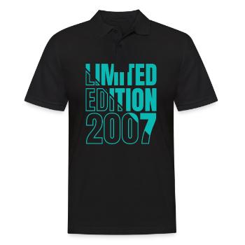 2007 Limited Edition Birthday - Men's Polo Shirt - black - Front - Kai (181cm)