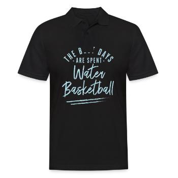The Best Days Are Spent Water Basketball Sayings - Men's Polo Shirt - black - Front - Kai (181cm)