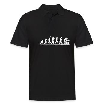 Aquaristik Evolution Shirt Gift For Aquarists - Men's Polo Shirt - black - Front - Kai (181cm)