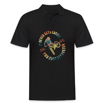 1 41 - Männer Poloshirt - Schwarz - Vorne - Kai (181cm)