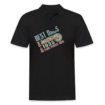 The best fathers were born in 1935, 88 years old, - Men's Polo Shirt - black - Front - Kai (181cm)