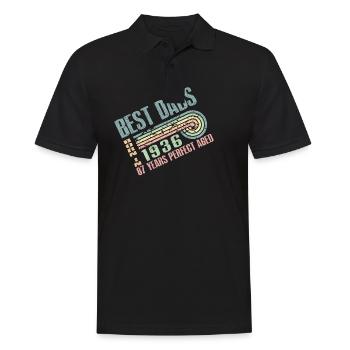 The best fathers were born in 1936, 87 years old, - Men's Polo Shirt - black - Front - Kai (181cm)