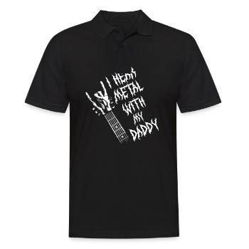 J’entends du métal avec mon t-shirt de papa pour - Polo Homme - noir - Devant - Kai (181cm)
