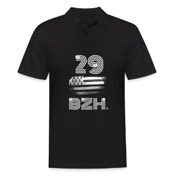 Bretagne-numéro département Breton BZH - Polo Homme - noir - Devant - Kai (181cm)