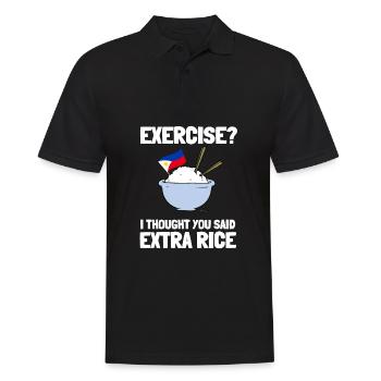 Phillipino Filipino Rice Lover Pinoy Foodie - Männer Poloshirt - Schwarz - Vorne - Kai (181cm)