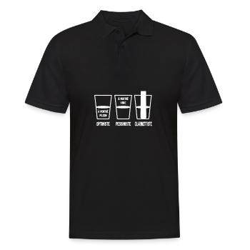 Clarinettiste Clarinette Orchestre Cadeau - Männer Poloshirt - Schwarz - Vorne - Kai (181cm)