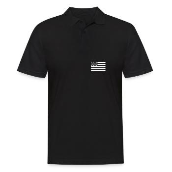 Papa Breton Breizh Élite Idée cadeau Humour - Männer Poloshirt - Schwarz - Vorne - Kai (181cm)