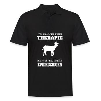 Zwergziegen Zwergziege Landwirt Und Ziegenzüchter - Männer Poloshirt - Schwarz - Vorne - Kai (181cm)
